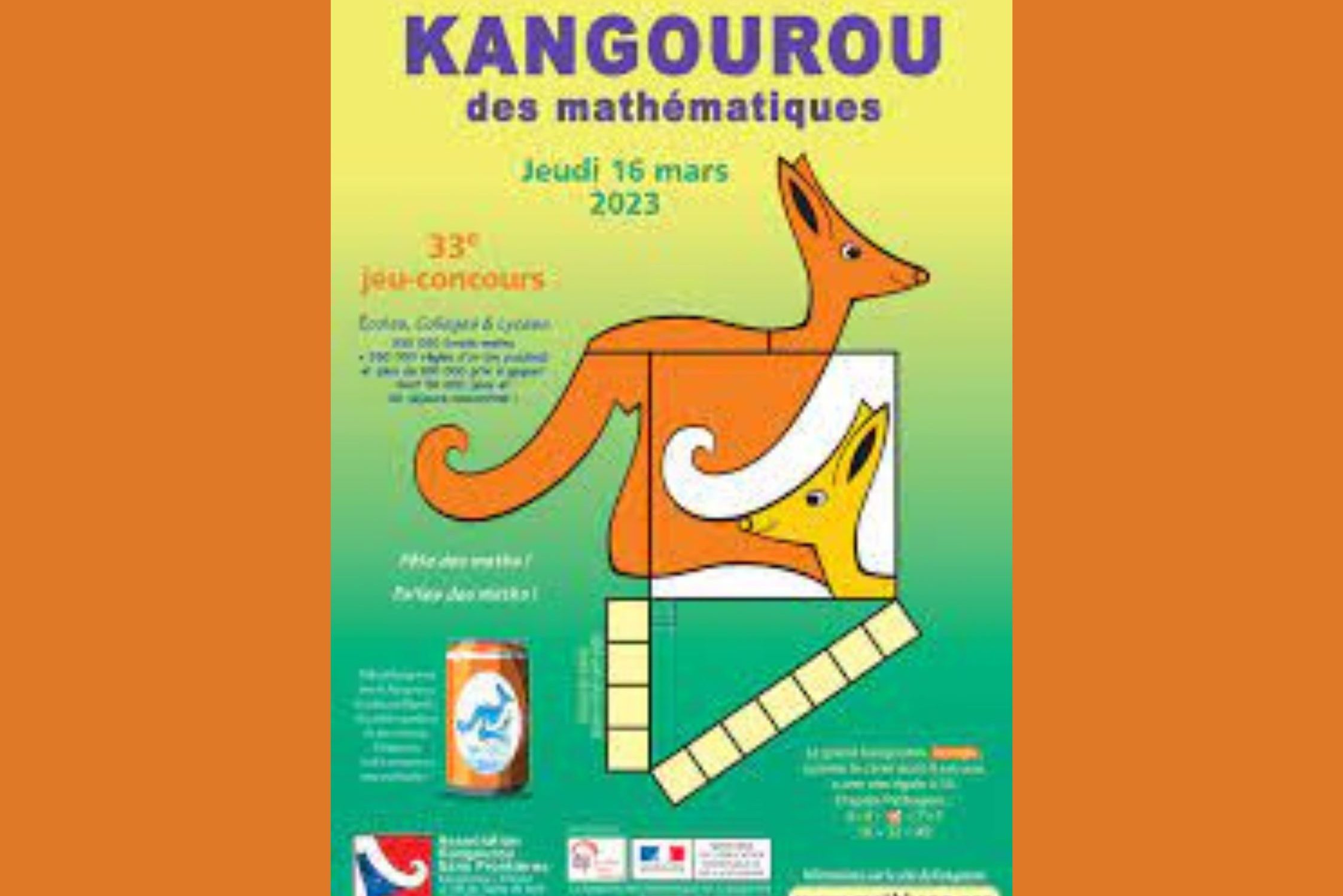 Participation au concours Kangourou des Mathématiques (CE2-CM1-CM2)