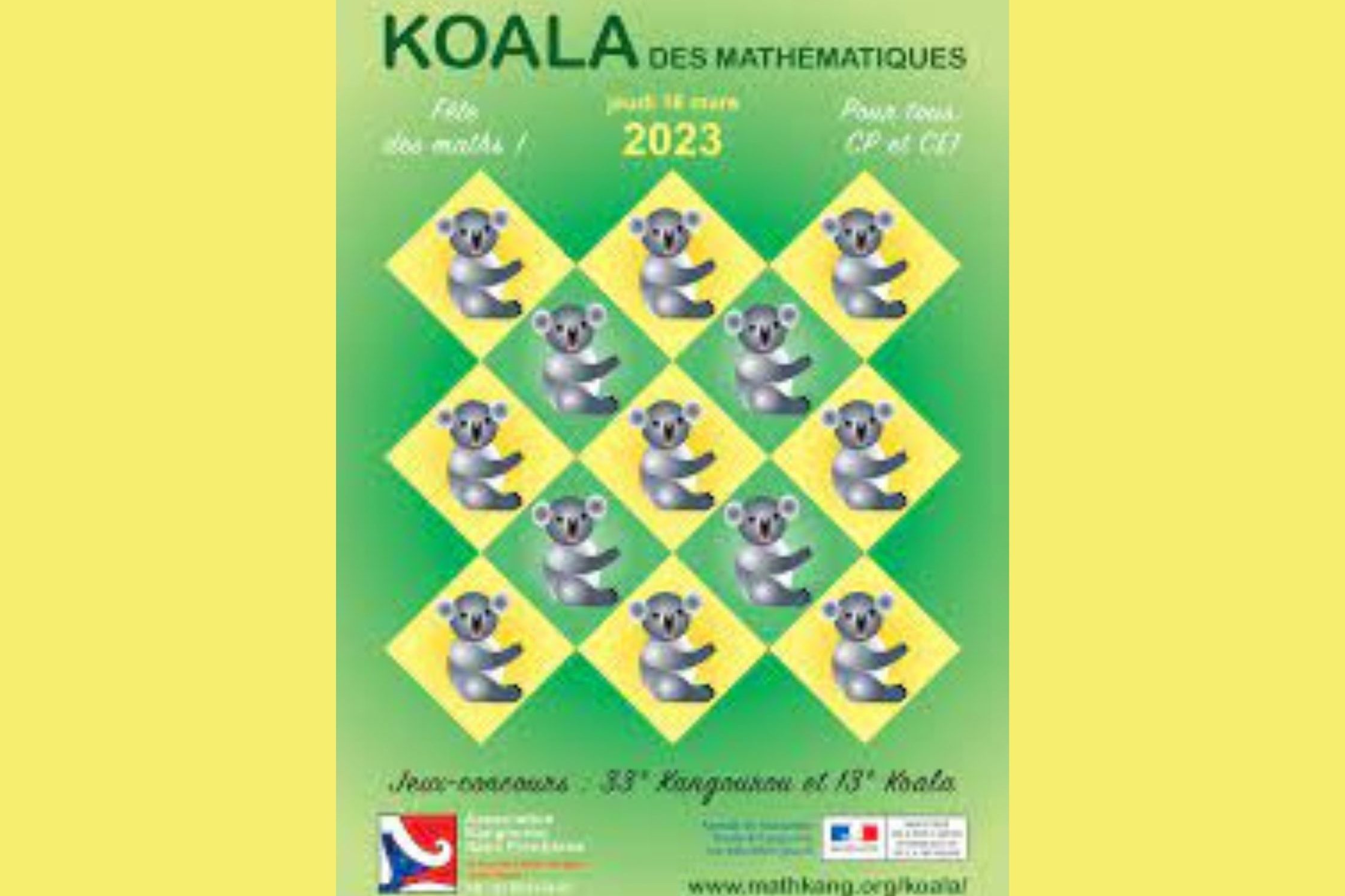 Participation au concours Koala des Mathématiques (CP-CE1)