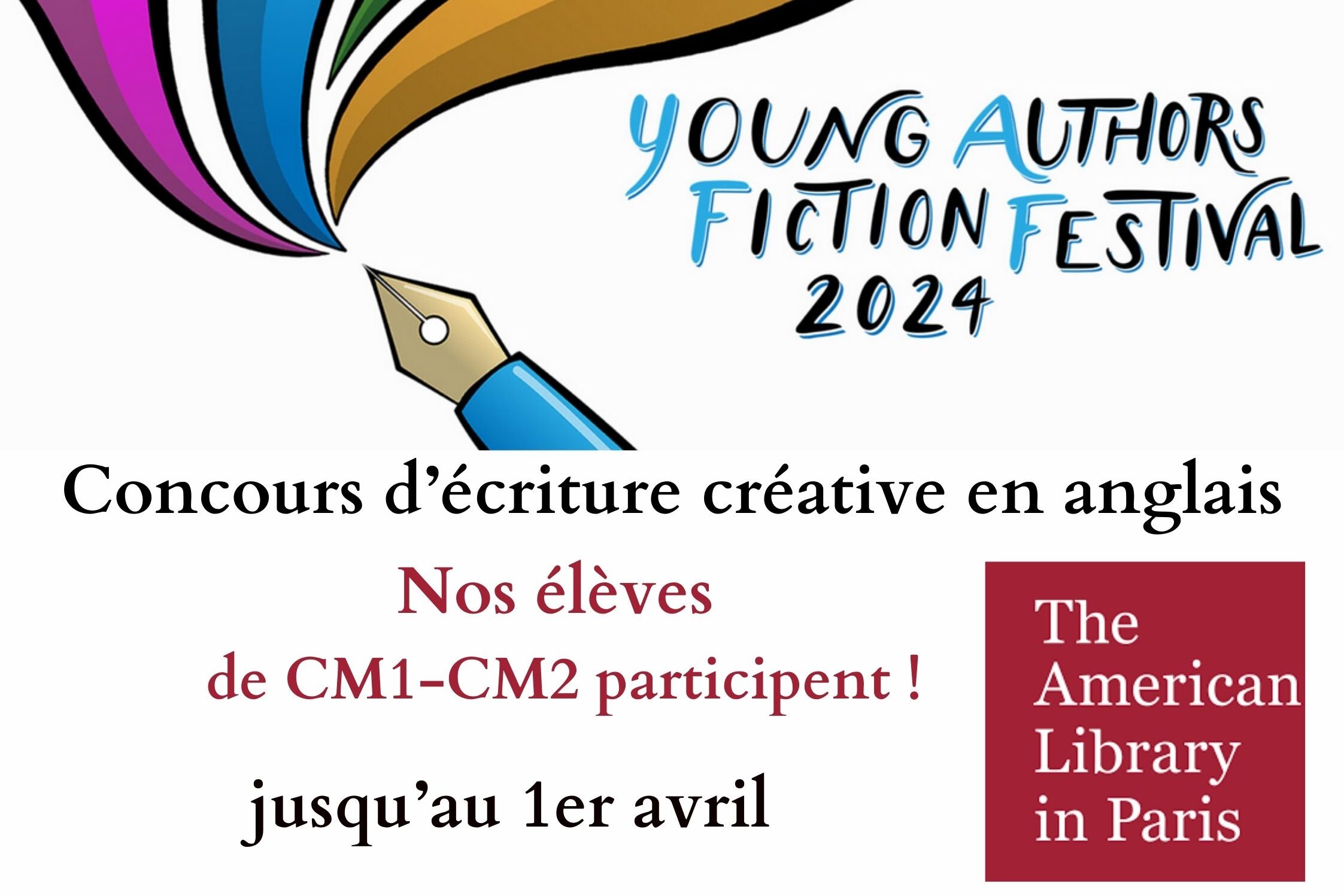 Young Authors Fiction Festival – The American Library in Paris