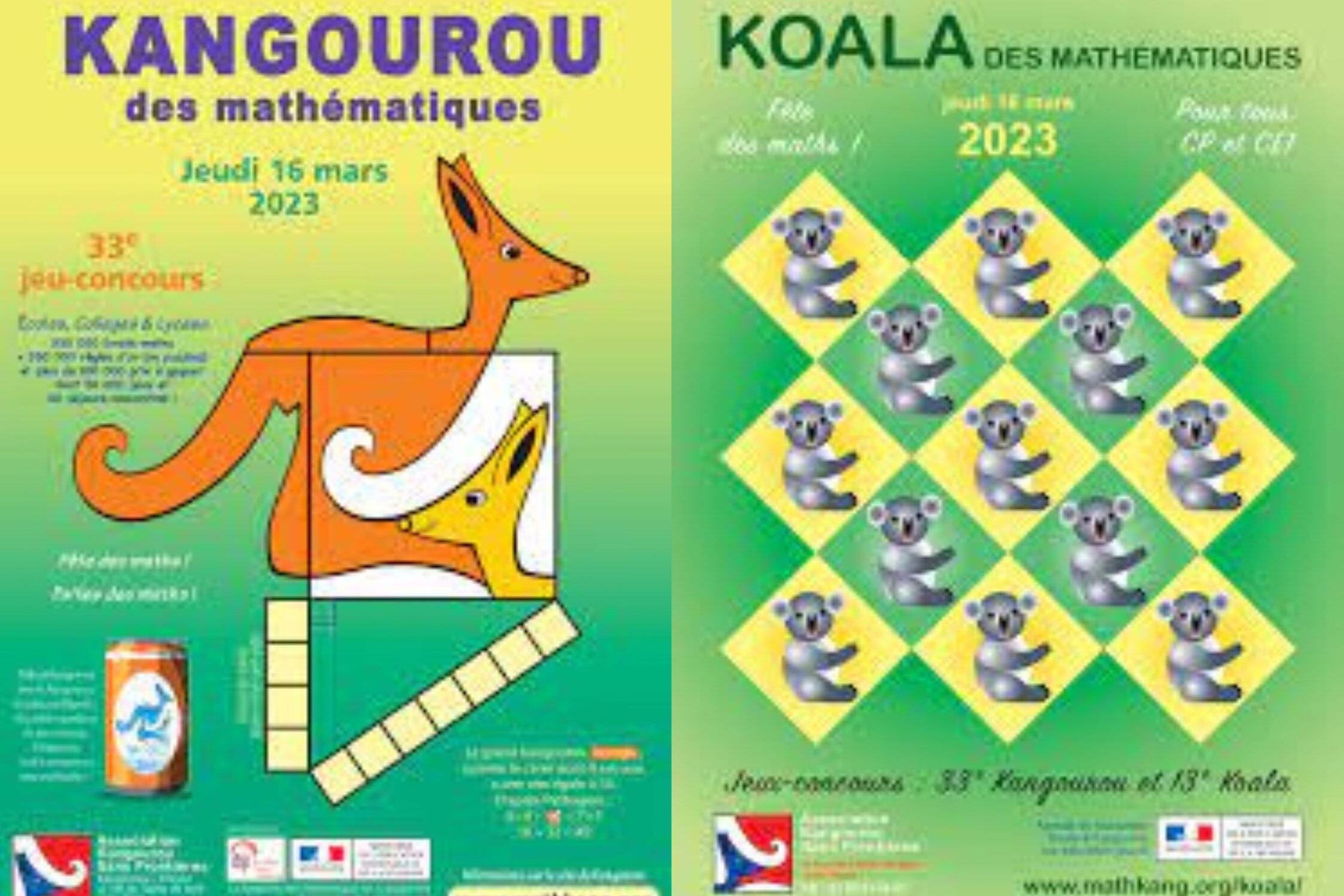Concours Kangourou et Koala des Mathématiques